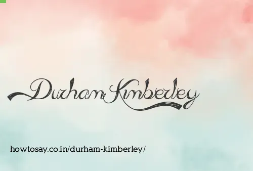 Durham Kimberley