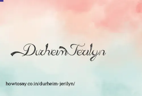 Durheim Jerilyn