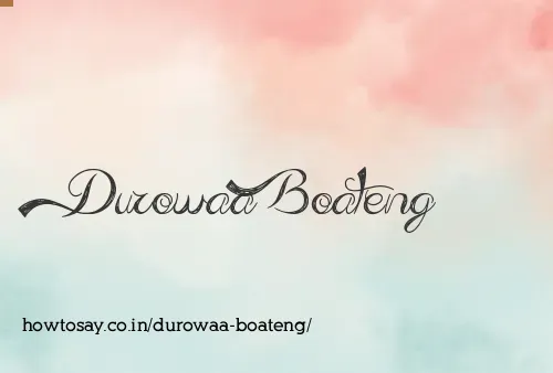 Durowaa Boateng