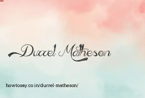 Durrel Matheson