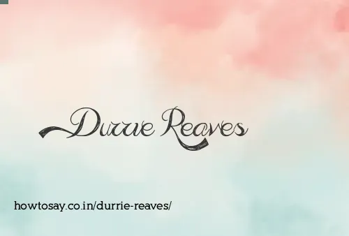 Durrie Reaves