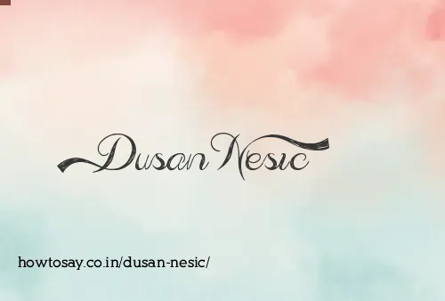 Dusan Nesic