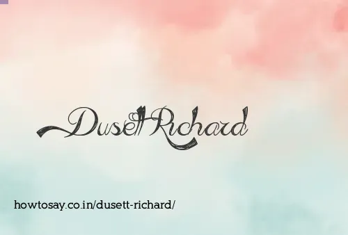 Dusett Richard