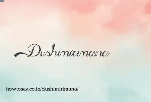 Dushimirimana