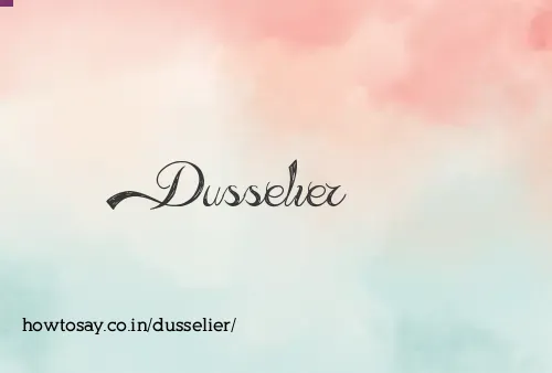 Dusselier