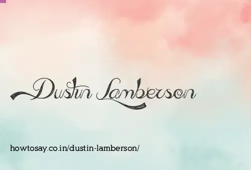 Dustin Lamberson