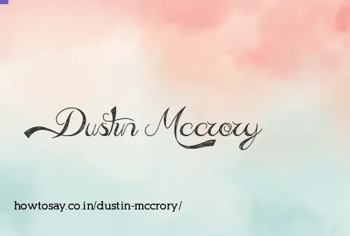 Dustin Mccrory