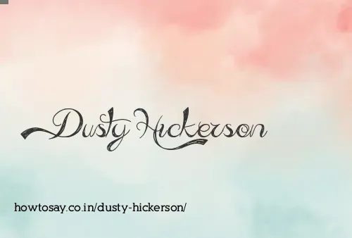 Dusty Hickerson