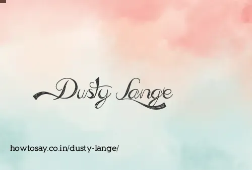 Dusty Lange