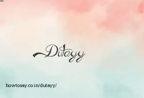 Dutayy