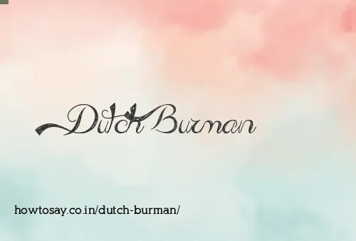 Dutch Burman