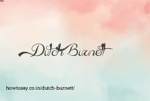 Dutch Burnett