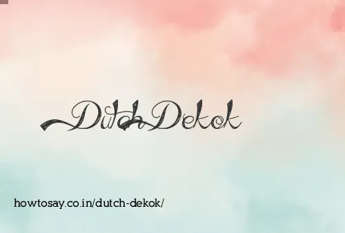 Dutch Dekok