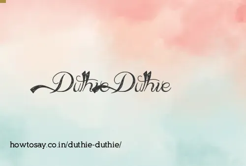 Duthie Duthie