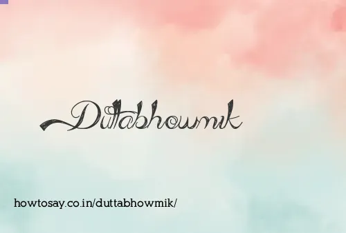 Duttabhowmik