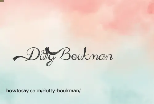 Dutty Boukman