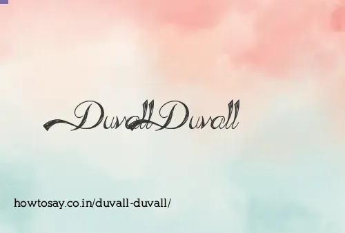 Duvall Duvall