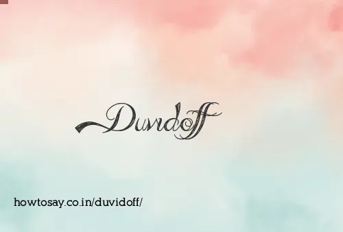 Duvidoff