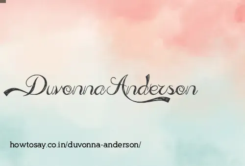 Duvonna Anderson