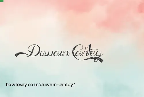 Duwain Cantey