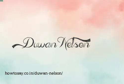 Duwan Nelson