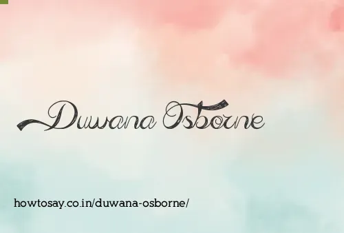 Duwana Osborne