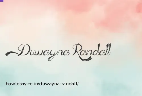 Duwayna Randall