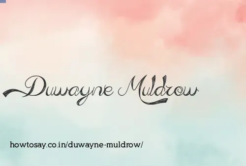 Duwayne Muldrow