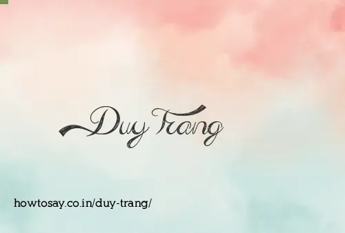 Duy Trang