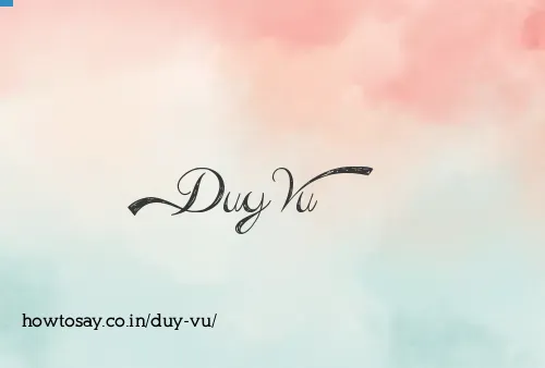Duy Vu