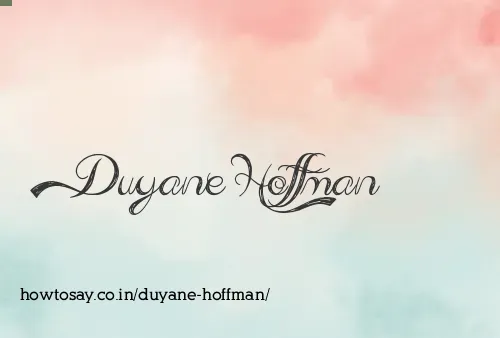 Duyane Hoffman
