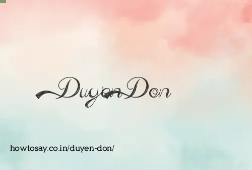 Duyen Don