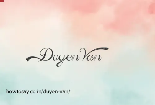Duyen Van