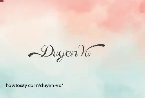 Duyen Vu