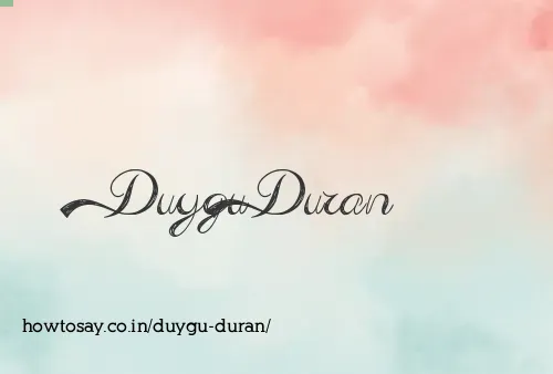 Duygu Duran