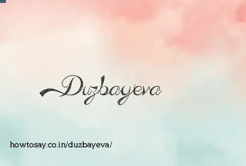 Duzbayeva