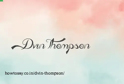 Dvin Thompson