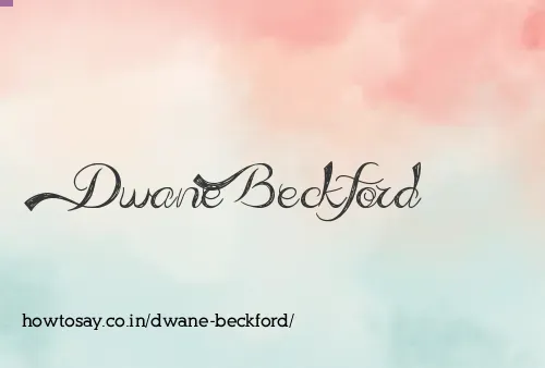 Dwane Beckford
