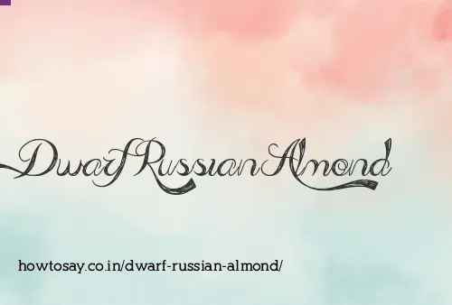 Dwarf Russian Almond