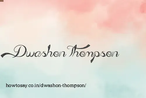 Dwashon Thompson