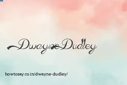 Dwayne Dudley