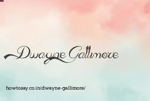 Dwayne Gallimore