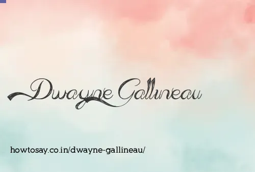 Dwayne Gallineau