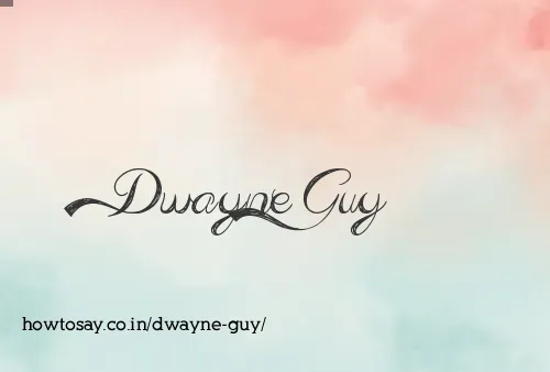 Dwayne Guy