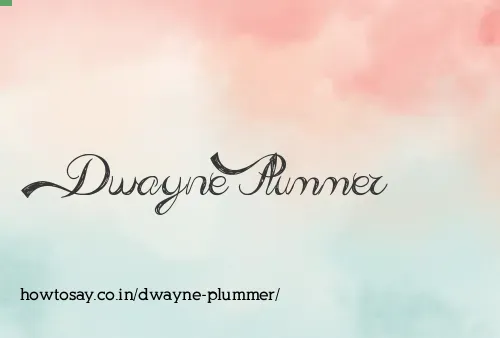 Dwayne Plummer