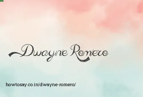 Dwayne Romero