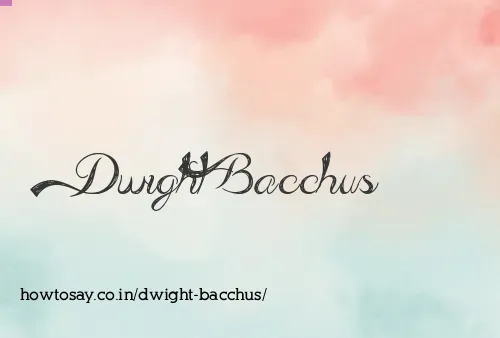 Dwight Bacchus