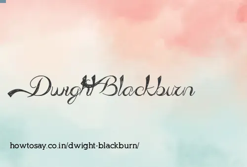 Dwight Blackburn