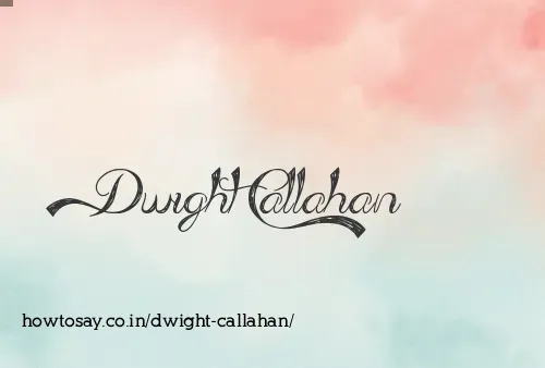 Dwight Callahan