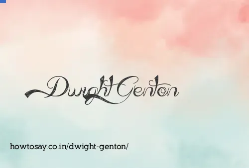 Dwight Genton